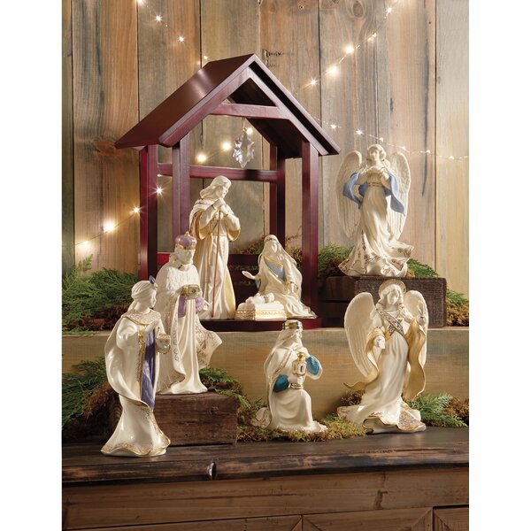 Lenox Piece First Blessing Nativity Set Reviews Wayfair